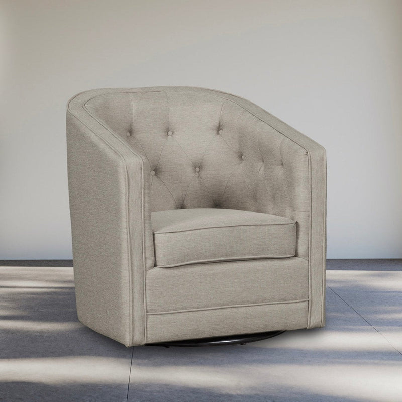 Caddo Swivel Chair [Linen]